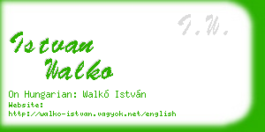istvan walko business card