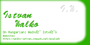 istvan walko business card